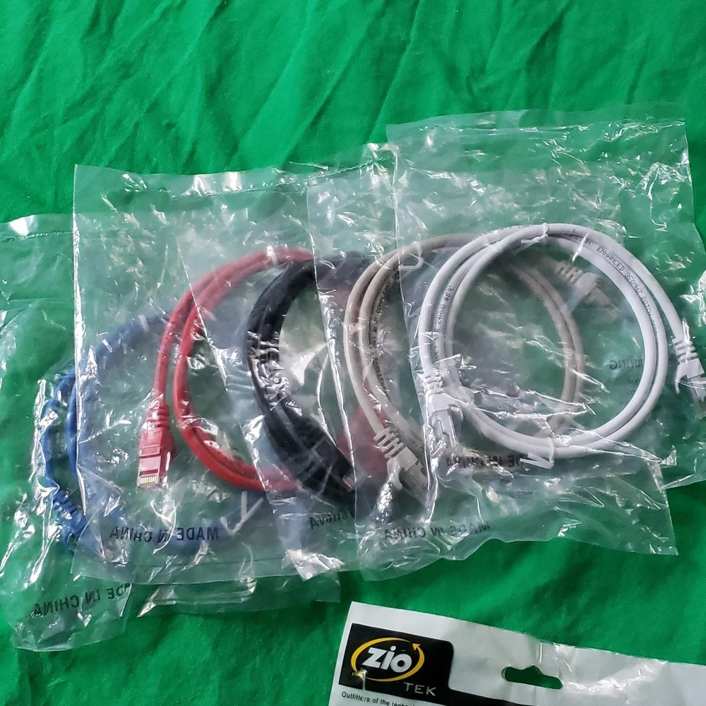 Bundle of Cat 5 Ethernet Patch Cables 5 (3ft) 3(6ft) 1(7ft) 1(14ft)